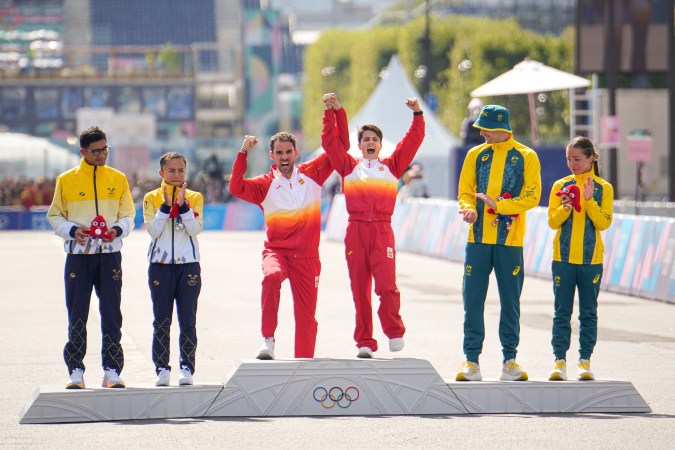 Ecuador en el podio olímpico de París 2024.