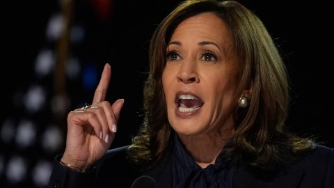 Kamala Harris en la convención demócrata de Chicago