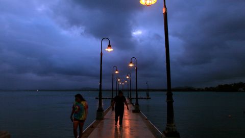 Efectos de una tormenta en Puerto Rico