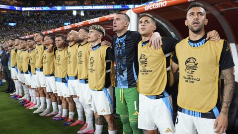 Banco de suplentes de la Selección de Argentina.