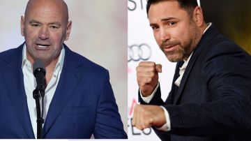 Dana White y Óscar de la Hoya.