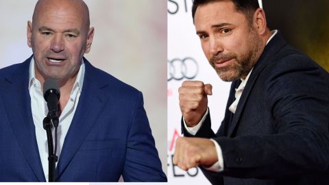 Dana White y Óscar de la Hoya.