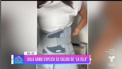 Julia Gama sufrió accidente.