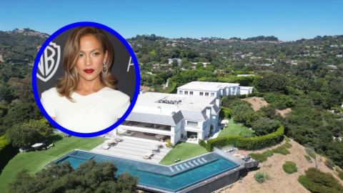 Jennifer López fue vista en su mansión de Beverly Hills.