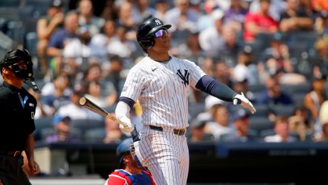 Juan Soto batea cuadrangular frente a Texas Rangers.