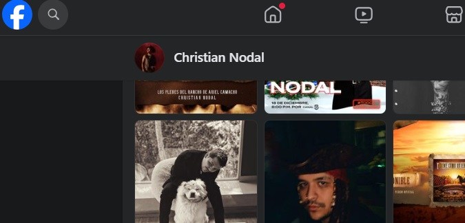 Facebook de Christian Nodal.