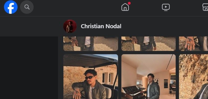Facebook de Christian Nodal.