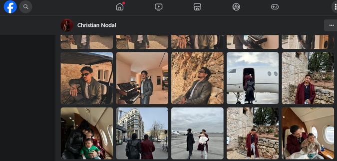 Facebook de Christian Nodal.