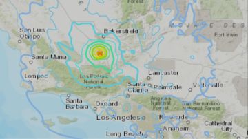El temblor se registró cerca de Bakersfield, y continuaron réplicas. No se reportaron heridos.
