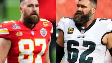 Travis Kelce (L) y Jason Kelce (R) son dos de las personalidades más influentes de la NFL.