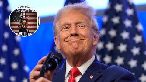 El candidato republicano a la presidencia, tituló el post "¡Acepto!".