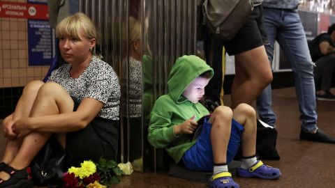 Las personas se protegieron en distintos refugios de la ciudad.