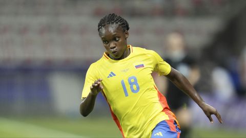 Linda Caicedo durante los Juegos Olímpicos de París 2024.