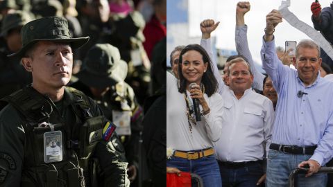 El candidato presidencial Edmundo González y la líder María Corina Machado enviaron este lunes un mensaje a los militares y policías de Venezuela