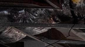 Un restaurante Arby's dañado tras la llegada de la tormenta tropical Debby a tierra en Moncks Corner, Carolina del Sur, EE.UU.