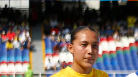 Alineación de la selección femenina Sub-20 de Estados Unidos frente a España.