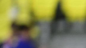 El portero alemán del FC Barcelona Marc-André ter Stegen, en el campo antes del partido contra el Villarreal.