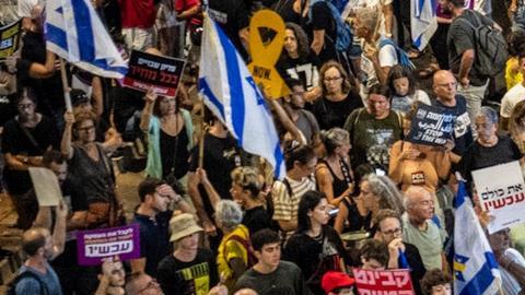 Más de 500,000 personas se reunieron en Tel Aviv para pedir la liberación de los rehenes.
