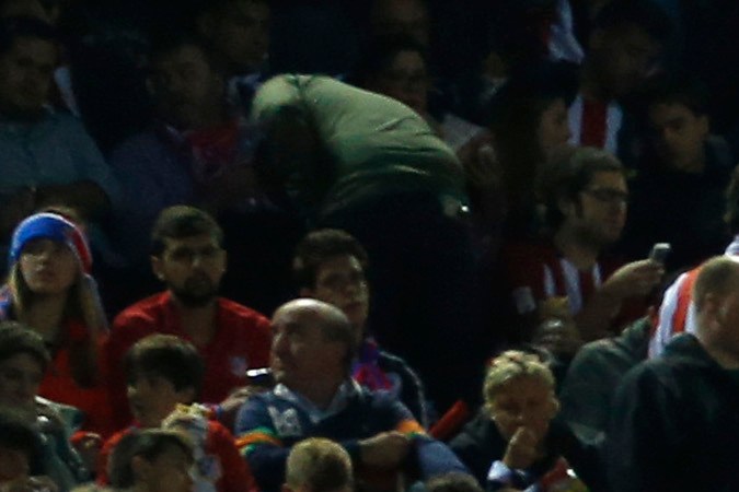 Hinchas del Atlético de Madrid.