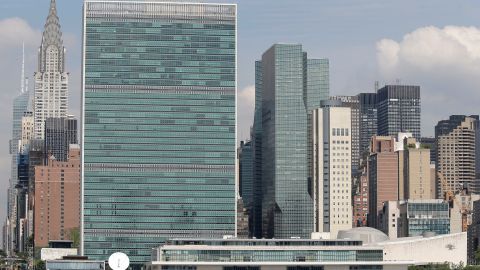 Sede de Naciones Unidas (ONU) en Manhattan, Nueva York.