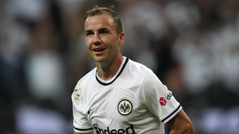 Mario Götze en un partido entre el Eintracht Frankfurt y el RB Leipzig.