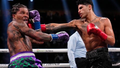 Gervonta Davis en su pelea ante Ryan García.