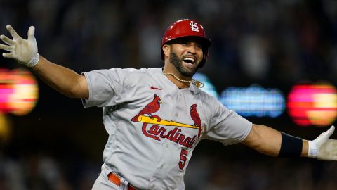 Albert Pujols durante un encuentro con St. Louis Cardinals.