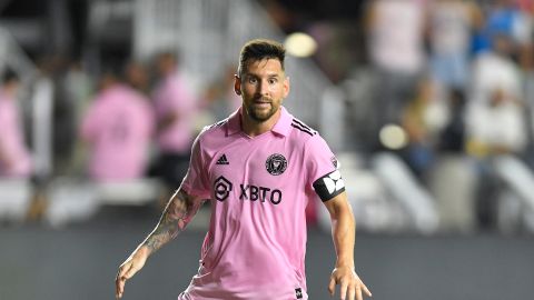 Lionel Messi durante un partido entre el Inter Miami y el Charlotte FC.