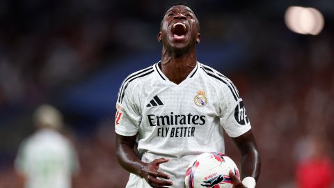 Vinícius Jr. durante un encuentro del Real Madrid ante Real Betis.