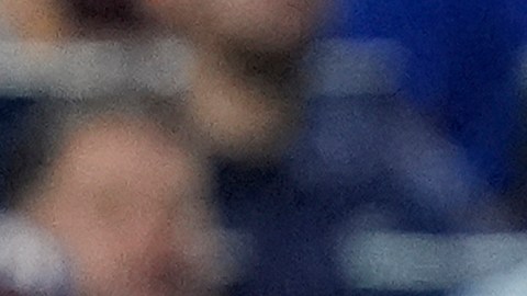 Luisangel Acuña despachando su primer cuadrangular en Grandes Ligas.