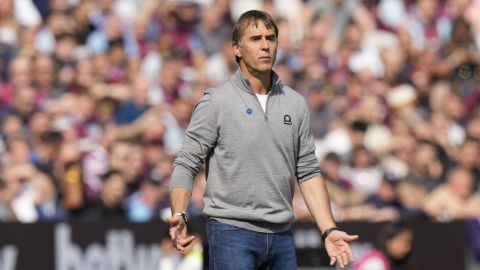 Julen Lopetegui durante un partido entre el West Ham United y el Chelsea.