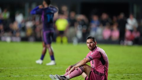 Messi durante el encuentro ante Charlotte FC.