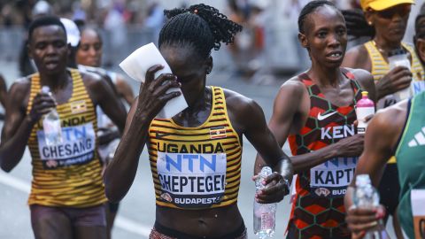 La atleta olímpica ugandesa Rebecca Cheptegei.