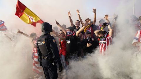 Fans Atlético de Madrid.