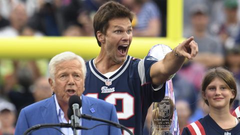 Tom Brady y Robert Kraft.