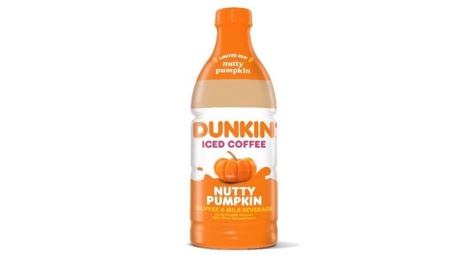 Café helado con sabor a calabaza y nueces de Dunkin'