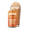 Café con leche helado con especias de calabaza Dunkin'