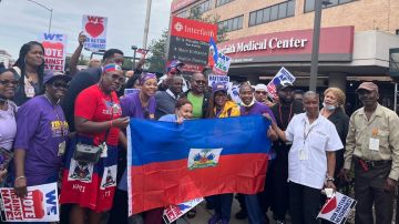 Trabajadores y líderes sindicales se solidarizaron este miércoles con los haitianos, ante los ataques del expresidente Donald Trump.