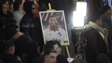 Foto de Juan Izquierdo en el funeral.