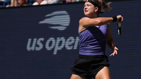 Karolina Muchova durante su partido ante Beatriz Haddad Maia.