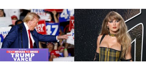 La campaña de Trump ha hecho imágenes falsas con Inteligencia Artificial para atacar a Taylor Swift.