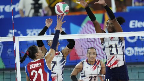 Pilar Victoriá con la selección de Puerto Rico.