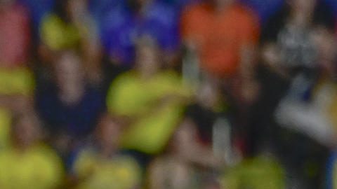 El delantero brasileño del FC Barcelona, Raphinha, celebra el quinto gol de su equipo durante el encuentro ante el Villarreal.