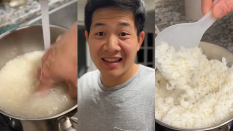 Un chino-latino reveló el gran secreto para preparar arroz suelto, algo que muchas personas intentan lograr