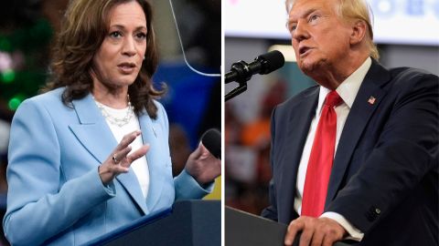 Harris y Trump tendrán que estar de pie tras sus podios durante el debate entero.