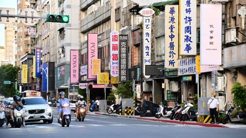 Vista de un sector de Taipei.
