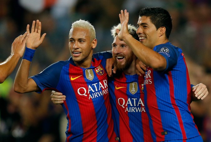 La MSN conformada por Lionel Messi, Luis Suárez y Neymar jr.