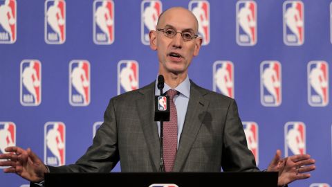 Adam Silver, comisionado de la National Basketball League (NBA).