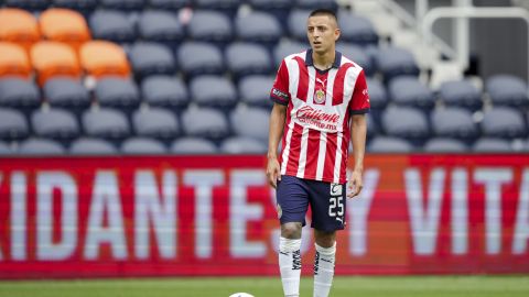 Roberto Alvarado durante un partido de Leagues Cup ante Cincinnati.