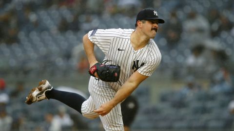 Carlos Rondón durante un partido entre los New York Yankees y los  Arizona Diamondbacks en  2023.